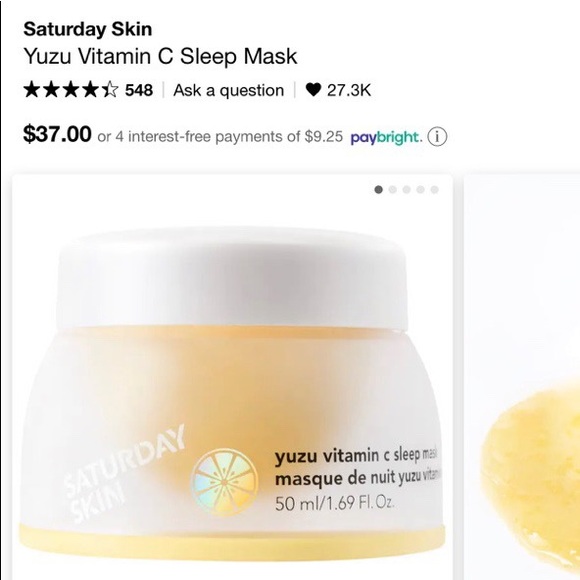 Saturday Skin Mask - Picture 2 of 2